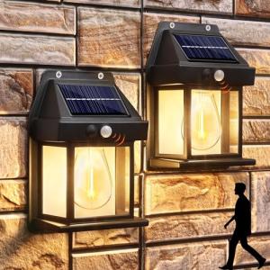 Joomer Luz Solar Exterior Jardin, 2 Packs Farolas Solares E…