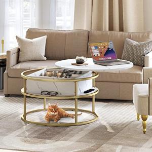 YITAHOME café Mesa de Centro con Tapa abatible, Madera de i…