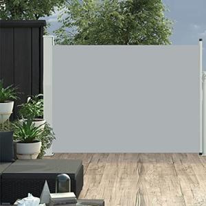 WIFESE Toldo Lateral retráctil de jardín Gris 120x500 cm To…