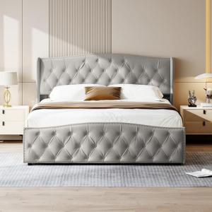 Cama Tapizada 160x200 cm,Cama Matrimonio 160x200 Tapizada C…