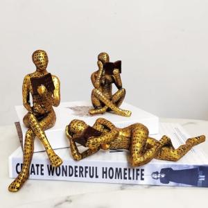 PIGPIGFLY 3Pcs Estatua Mujer Leyendo,Decoracion Hogar,Figur…