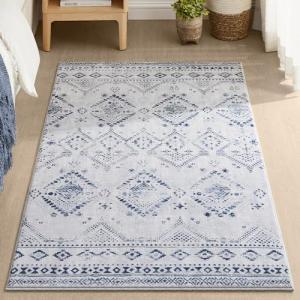 SONGMICS HOME Alfombra, 91 x 153 cm, Alfombra Antideslizant…