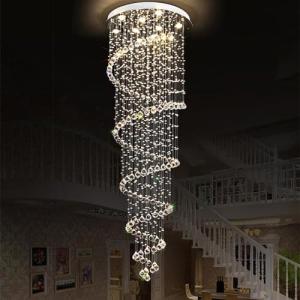 Candelera de Cristal, lámpara de lámparas LED, Gran Escaler…