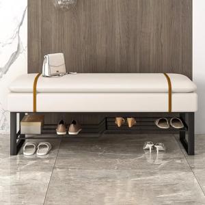 Banco zapatero con almacenamiento, asiento otomano multifun…