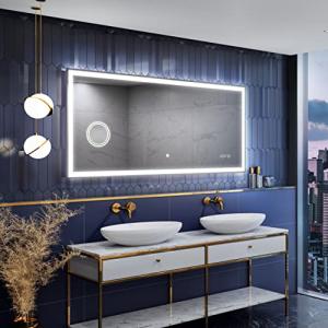 Artforma Slimline 90x60 cm Espejo de Baño con Iluminación L…