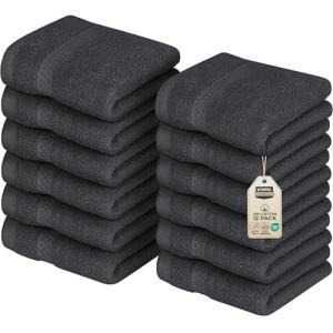 Utopia Towels - Juego de Toallas Premium (30 x 30 cm, Gris)…