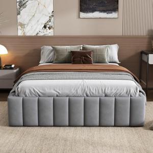 Moimhear Estructura de cama tapizada de 140 x 200 cm, cama…
