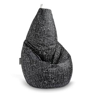 HAPPERS Puff Salón o Dormitorio Estampado School XL con Rel…