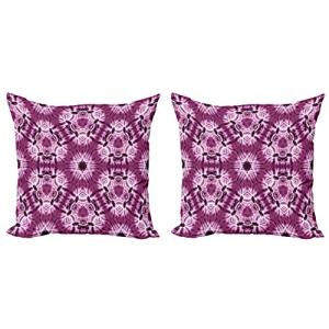 ABAKUHAUS Púrpura Set de 2 Fundas para Cojín, Violeta Orien…