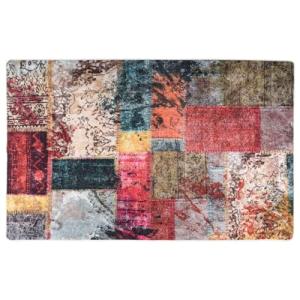 vidaXL Alfombra Lavable Patchwork Antideslizante Tapete Ent…