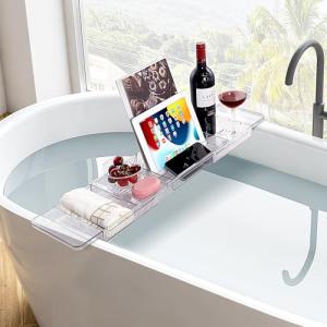 Bandeja para bañera de acrílico, ajustable, bandeja para ba…