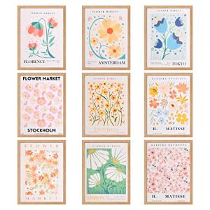 Xzeemo Set de 9 Póster de Decoración para Salón, 18 * 13CM…