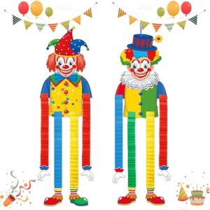 yolzhxe 2 Piezas Pancarta Payaso Carnaval, Decoración de Pa…