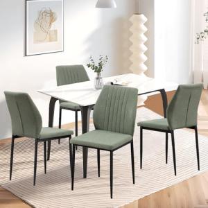 BRTHORY Sillas de Comedor Pack de 4, Sillas Cocina con Pata…