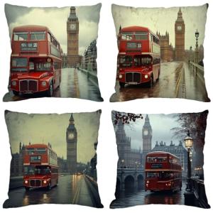 Londres Cojines Exterior Impermeable Lino Fundas Cojines 70…