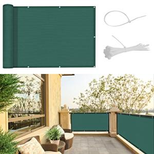 SUNNY GUARD Balcon Privacidad 90x400cm HDPE Pantalla para B…