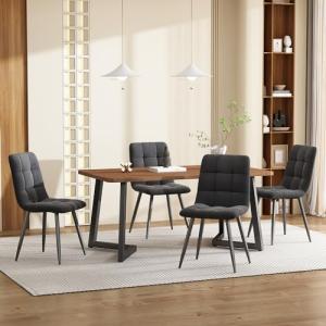 Fppuueg Conjunto Mesa y Sillas Comedor 5 Piezas, Juego de C…