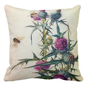 chardon Abeille Taie d'oreiller Toile Housse de coussin 45,…