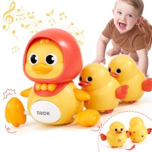hahaland Juguetes Bebes 6-12 Meses - 3 en 1 Patos Musical J…