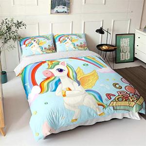 Chickwin Juego de Ropa de Cama 3D,Unicornio Estampado Juego…