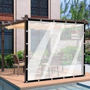 Persianas transparentes impermeables para exteriores, panel…