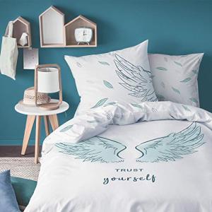 TRAUMHELDEN - Juego de ropa de cama (135 x 200 cm, algodón,…