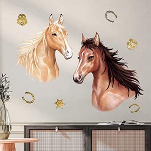 decalmile Pegatinas de Pared Cabeza de Caballo Vinilos Deco…