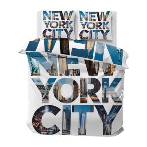 Funda Nordica Cama 150 Nueva York, Ropa de Cama Ciudad 3 Pi…