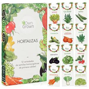 Kit Semillas Verduras: 12 Variedades de Semillas de Hortali…