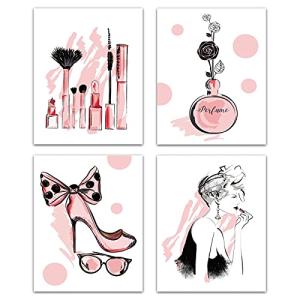 CREATCABIN 4 Pieza de Lienzo de Moda para Pared Juego de Pó…