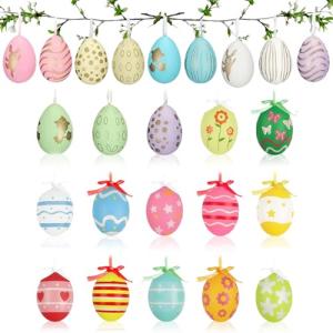 Capgoost Huevos de Pascua de plástico, 24 unidades de huevo…