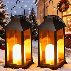 Yowin Farolillos Solares Exterior 2 Piezas Lampara Jardin c…