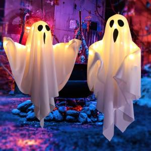 Hillylolly Fantasmas Colgantes de Halloween, Decoración Lum…