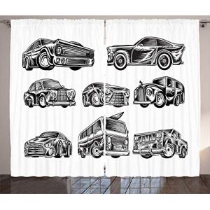 ABAKUHAUS Camiones de la Vendimia Cortinas, Retro Classic C…