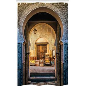 ABAKUHAUS marroquí Cortina para baño, Vieja marroquí Motif,…