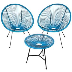 tectake® Conjunto Muebles Jardín Exterior de Acero, Estilo…