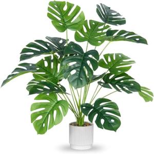 Laelfe 75 cm Grande Planta Artificial Monstera con Maceta,…