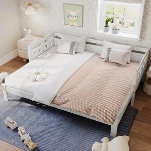 Moimhear Cama de día extensible, 90 x 190 cm, pino macizo,…