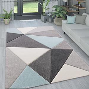 Paco Home Alfombra Salón En Colores Pastel, Diseño Moderno…