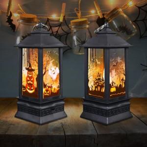 2 Piezas Linternas de Halloween, 20cm Decoracion Halloween…