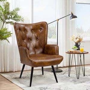 Ckaff Butaca de Salón, Sillón de Salón Orejero Estilo Escan…