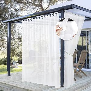 PONY DANCE Cortinas para Pergolas de Jardin Visillo Blanco…