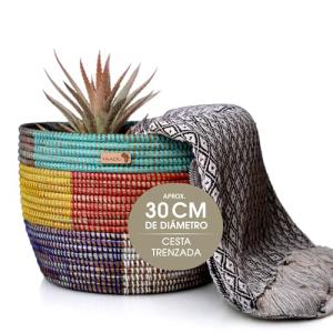 YAADU Cesta de almacenamiento trenzada, cesta para plantas,…