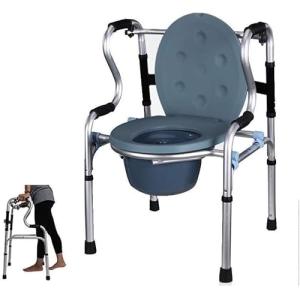 Silla con orinal, cómoda junto a la cama Silla con orinal C…