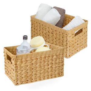 GRANNY SAYS Cajas de Mimbre Tejida Apilable para Armarios d…