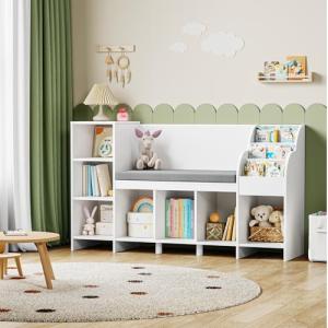 HOCSOK Estantería Infantil, libreria Infantil con Cojín, Al…