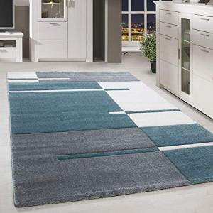 HomebyHome Alfombra Pila Corta Líneas de Corte del Contorno…