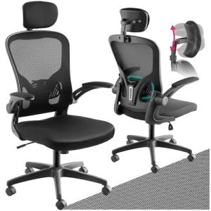 TecTake® Silla Oficina Giratoria 360°, Silla Ergonomica Esc…