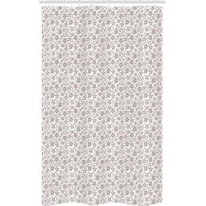 ABAKUHAUS Beige Cortina para baño, Suave Floral de la Natur…