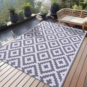 Homaxy Alfombra de exterior resistente a la intemperie, de…